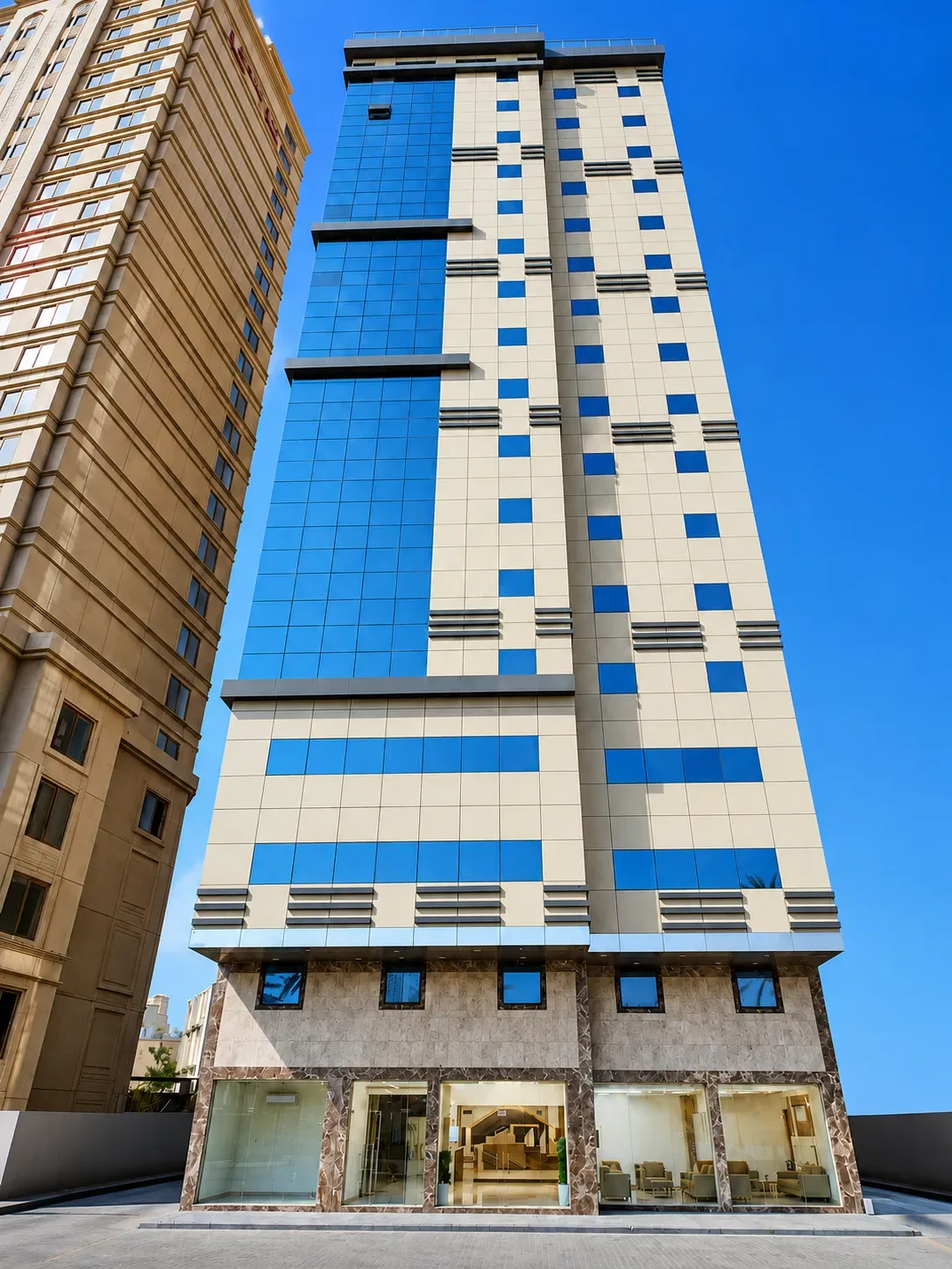 Qeerwan Al Mashaer Hotel 1, seen from the street